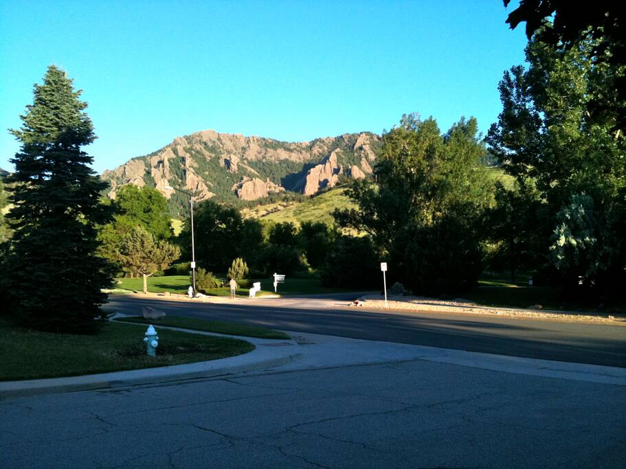 View from the front of the home