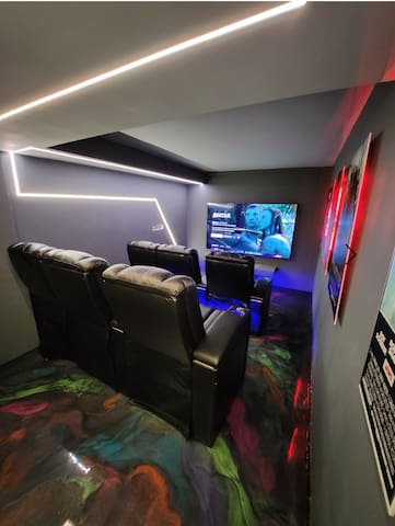 Beach House with Movie Theater