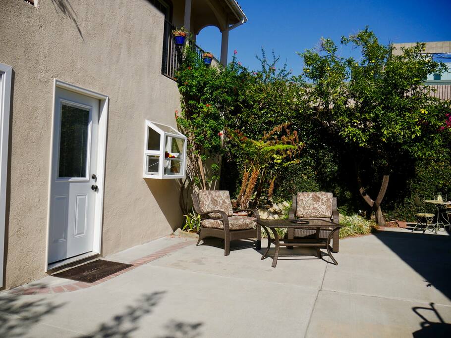 Beautiful & serene patio.