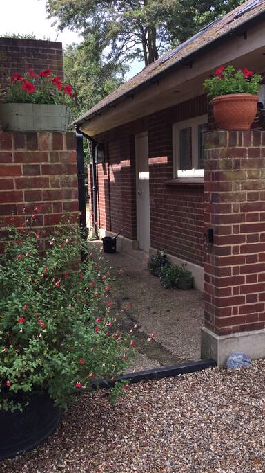 Entrance to the cottage