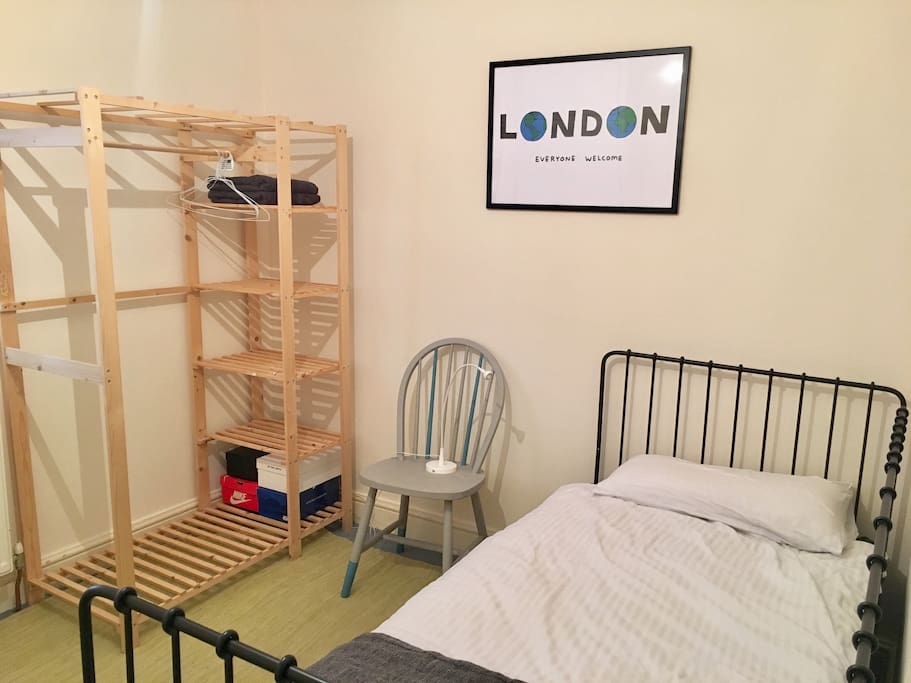 Single bed perfect for one person.