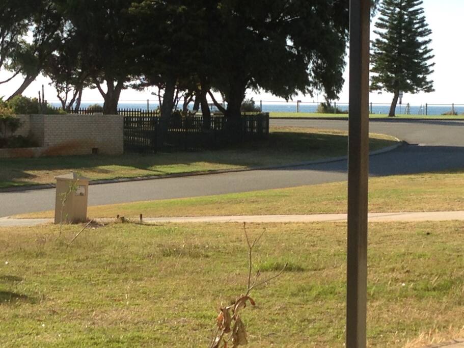 View of sea from patio