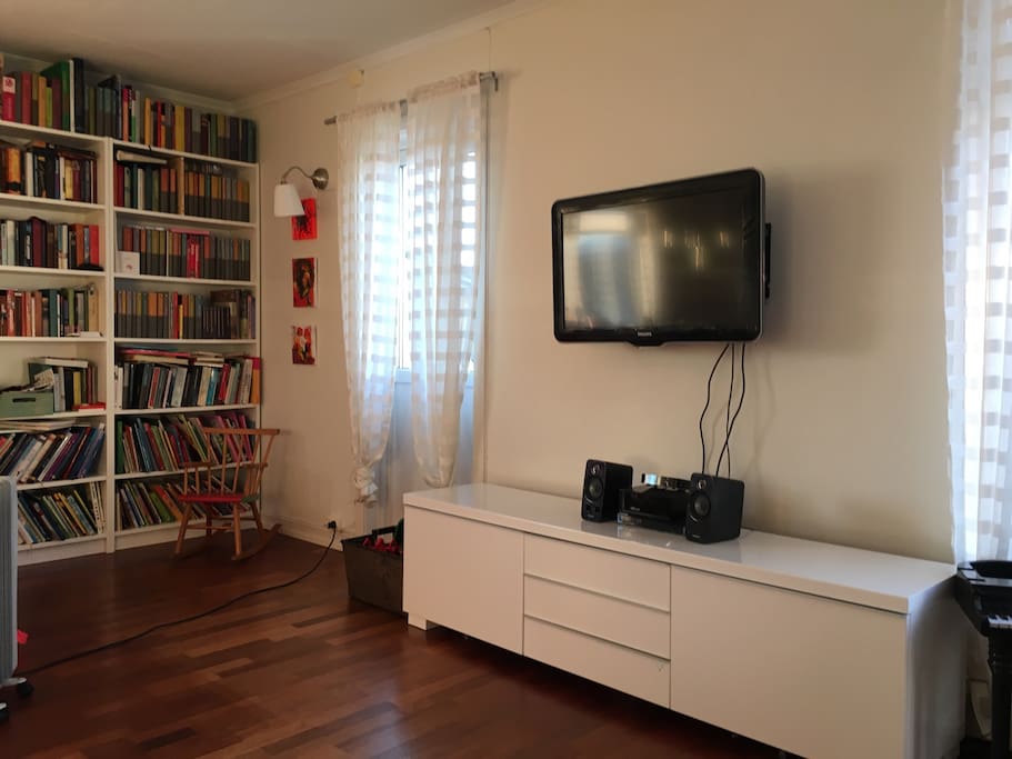 Living room with TV.
