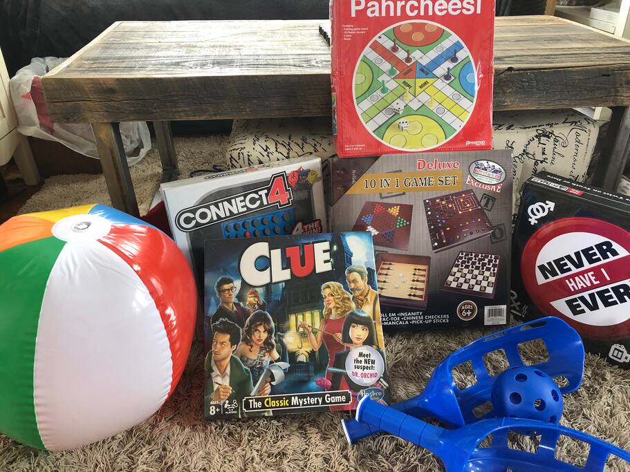 Games for friends & family days are in every unit. Want a game in particular? Just ask our staff & they’ll bring it to you.