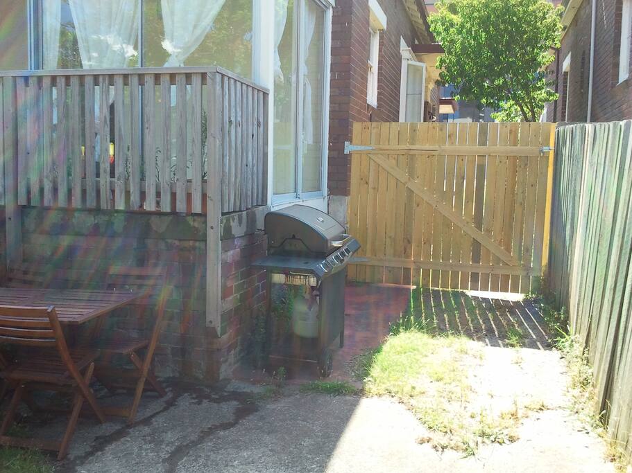 Your own entry via side gate if you wish.