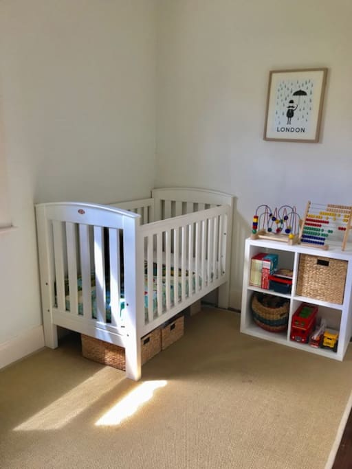Room can be darkened for daytime naps
(Additional port-a-cot is available upon request)