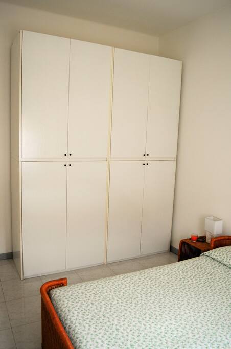 Large wardrobe with hangers