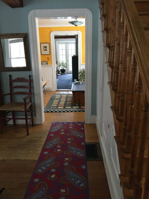 Entrance and front hall.