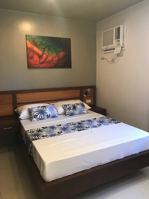 Double bed with ample storage space