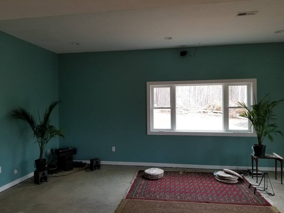 Wired for sound, a yoga studio/ meditation and kirtan room