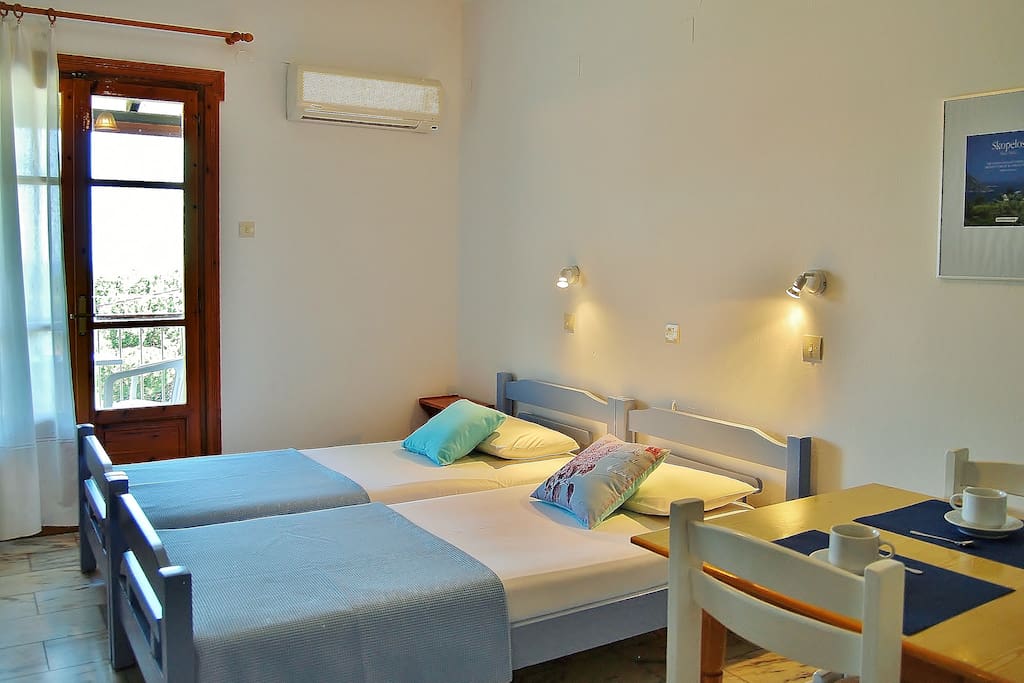 Relax and enjoy the view of the harbor and surrounding mountains.