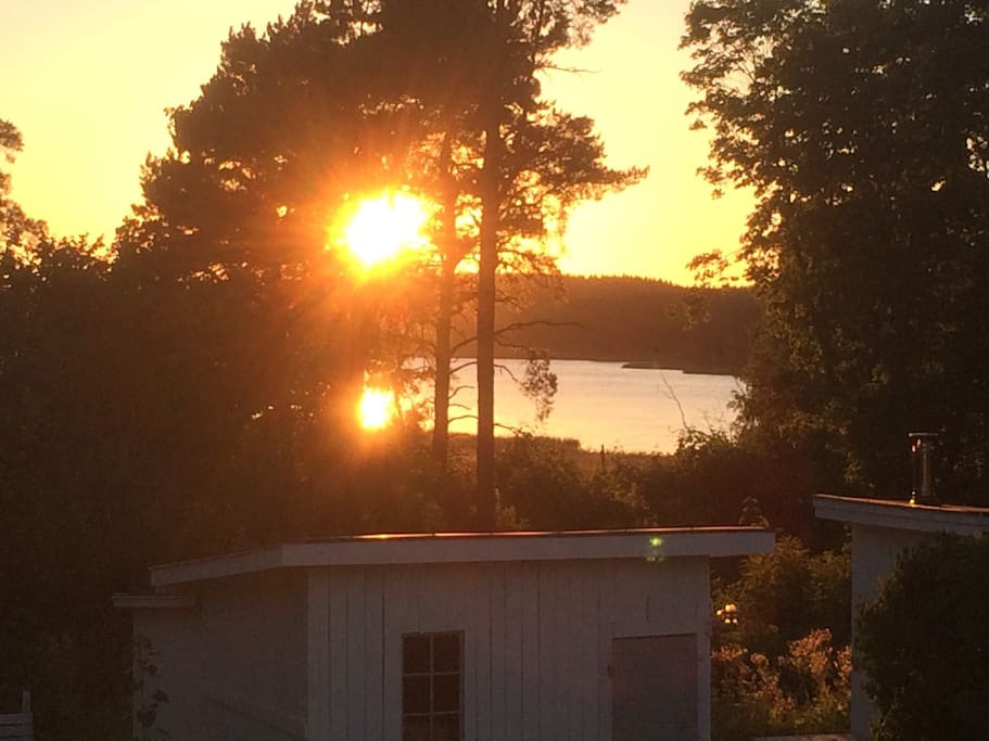Sunset from the balconny/front door
