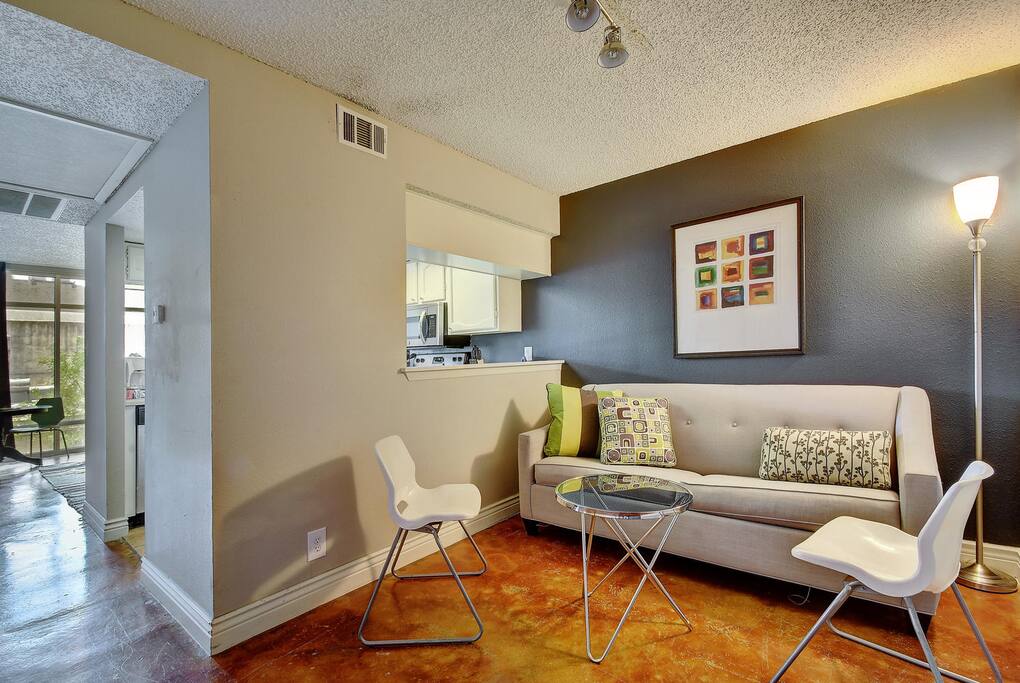 Seating in entry room