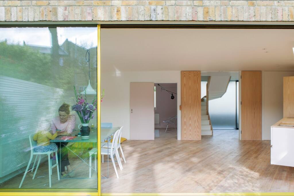 Kitchen / dining from garden
