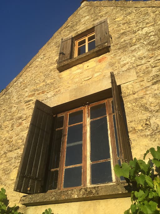 The original farmhouse - facing west and overlooking the Dordogne Valley