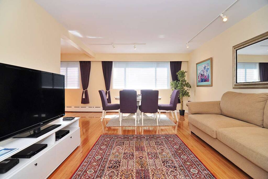 Living room with sofa bed
