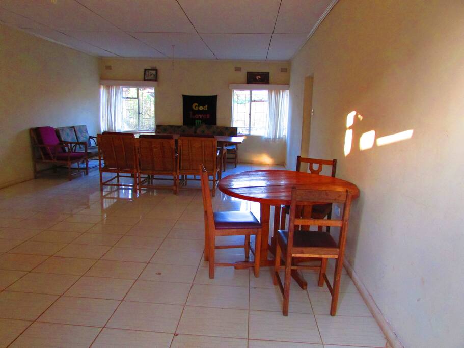 Our common area, perfect for breakfast, working and meetings