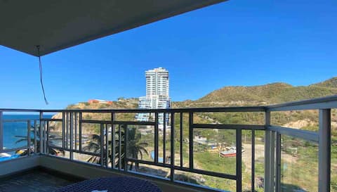 Enjoy a beautiful balcony, view sea and montains.