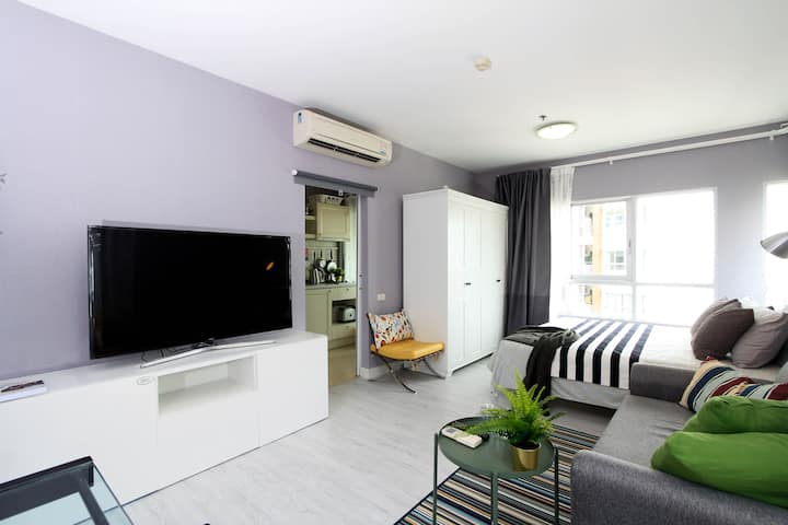 Premiumcomfortsuitef4:netflix +80mwifi+pool+gym - Bangkok