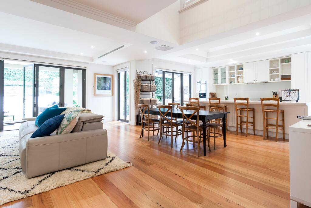 Kitchen, family living space - the hub