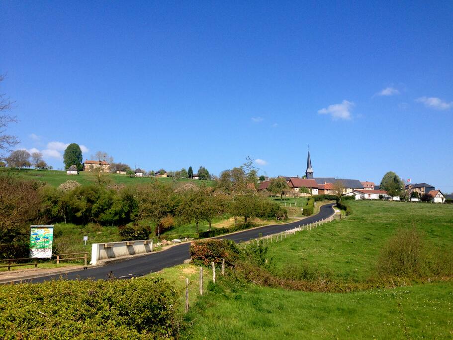 Le célèbre village de Camembert