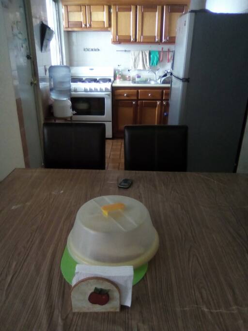 Cocina junto al comedor