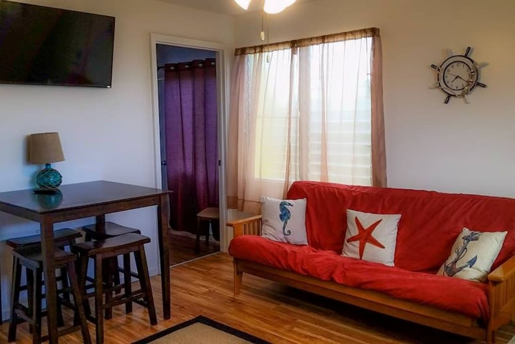 Living area is open and spacious