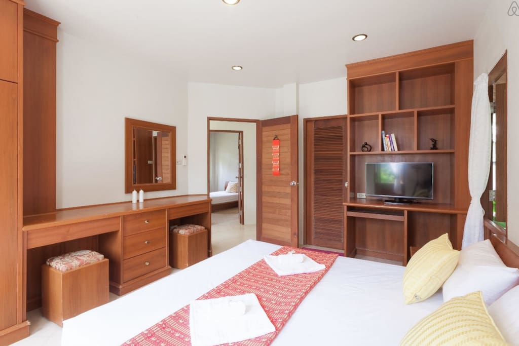 large bedroom with air conditioning side 1