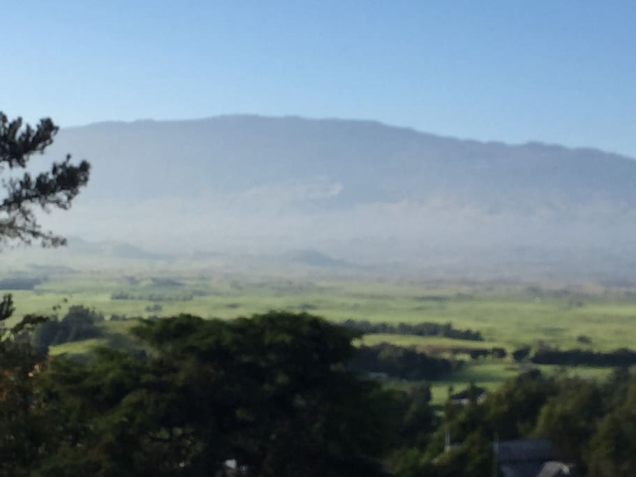 Mauna Kea from the deck...