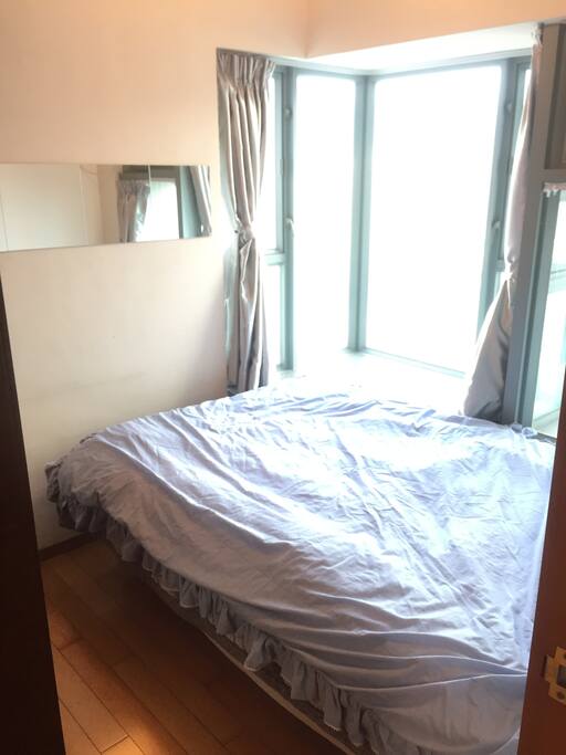 Your room at morning. A lot of sunshine.