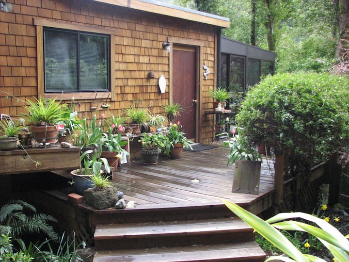 Point Reyes Unique Creekside Home with Hot Tub