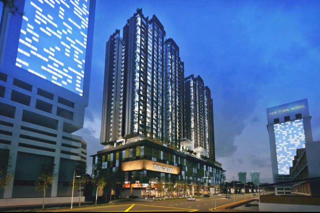 "Twin galaxy residence"