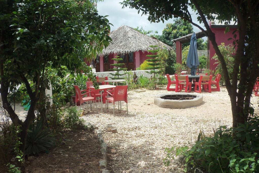 beer garden & fire pit