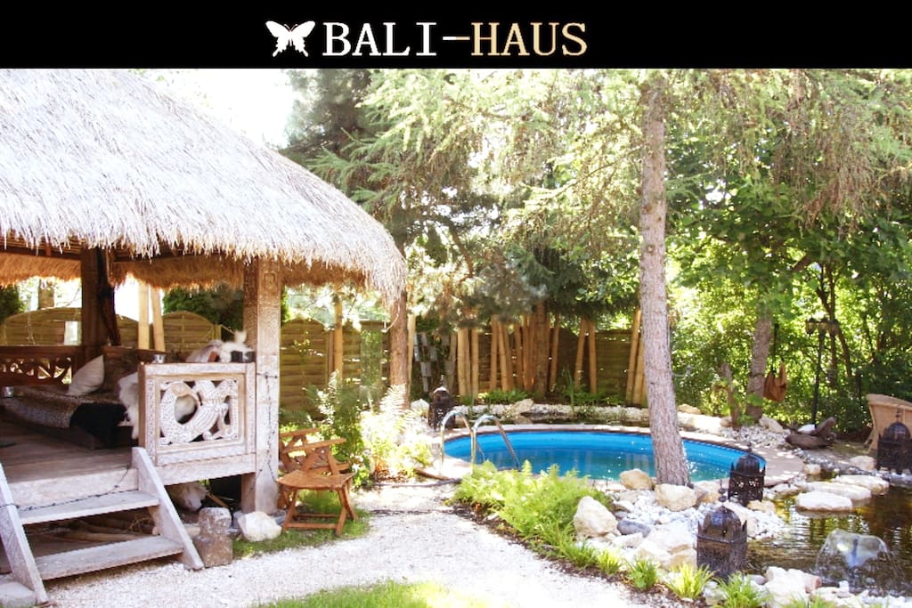 Timor Pavillon im BALI-HAUS Garten