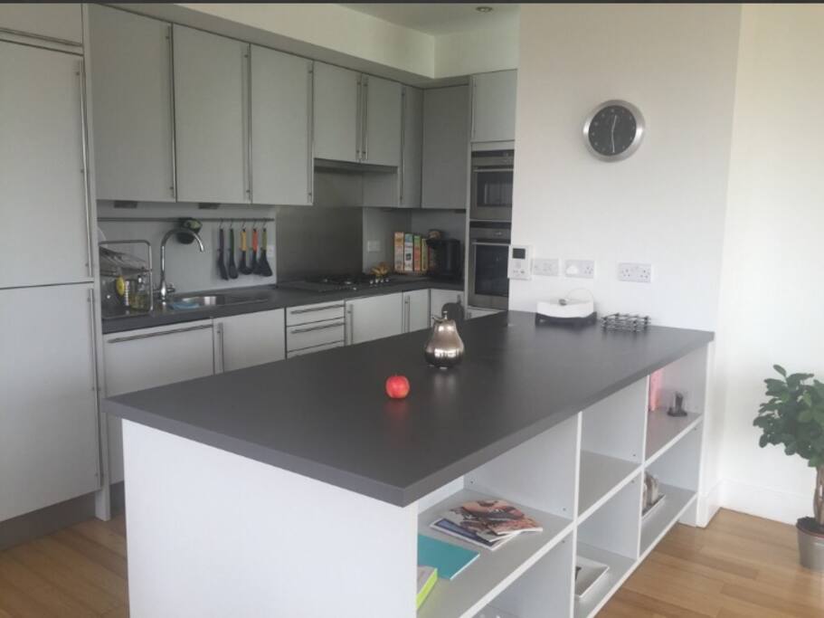 Fully stocked kitchen