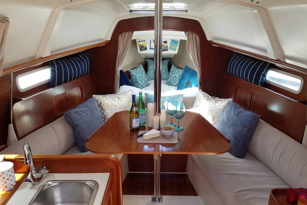 The cabin is well-lit, and ventilated during the day.