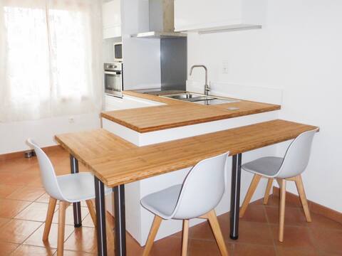 Successful Airbnb property: T2 30 m2 with garden. single-story. in Gruissan
