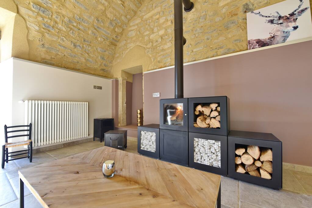 Cheminée design Philippe Strack