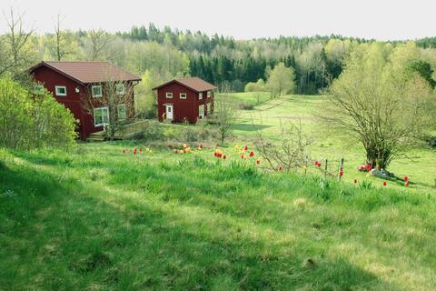 Cottage on a picturesque farm