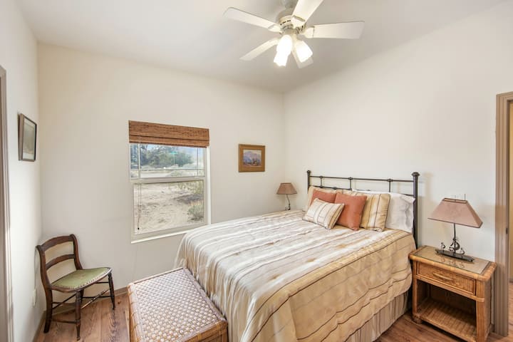 Guest room #1. Queen bed with ensuite bathroom