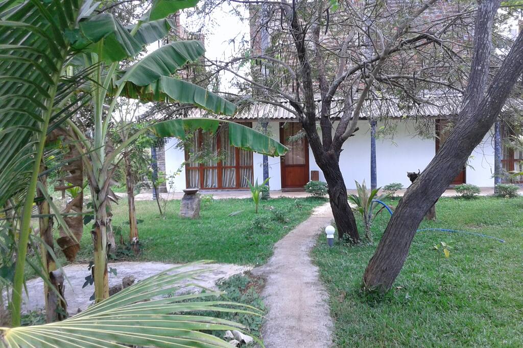 the front of the guest house