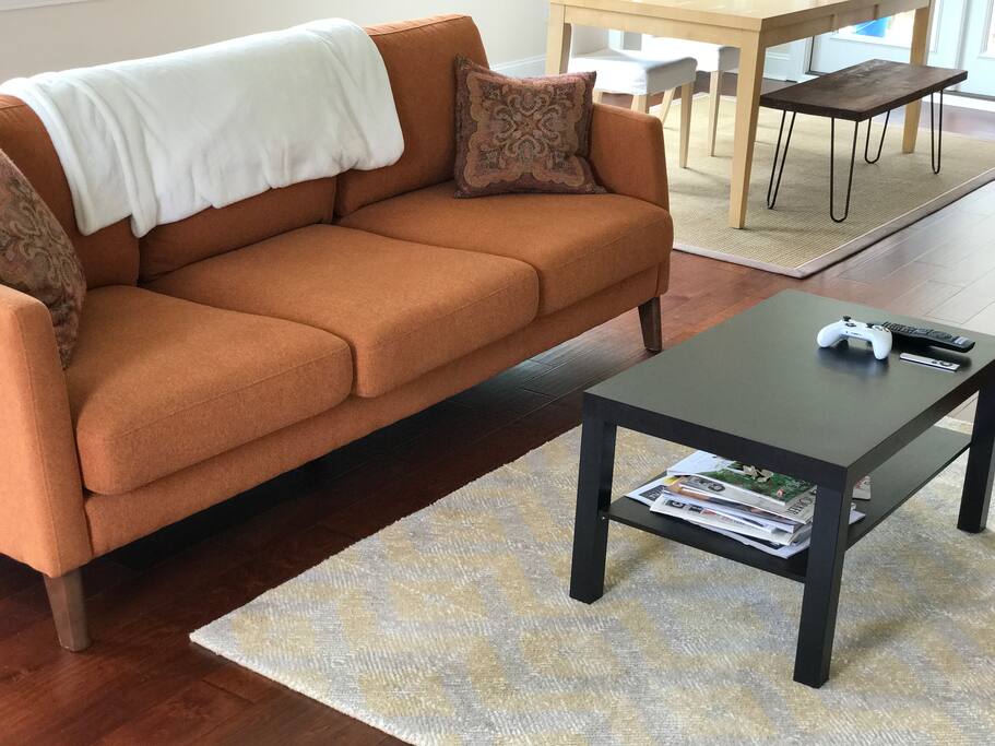 Common living room area downstairs. Feel free to relax here.