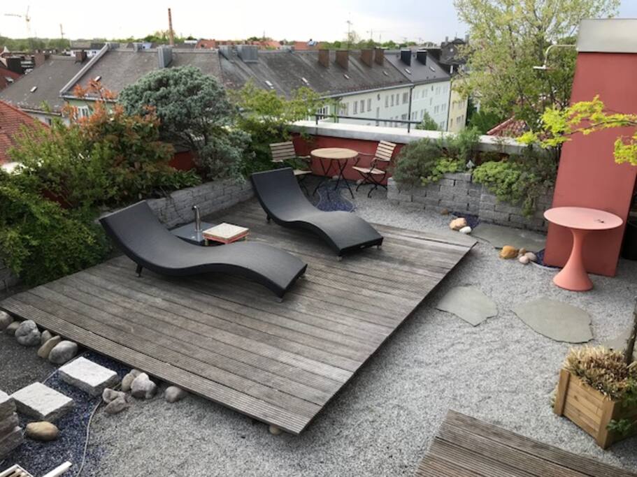 Entspannen auf der Dachterrasse