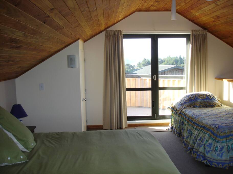 Upstairs room and balcony
