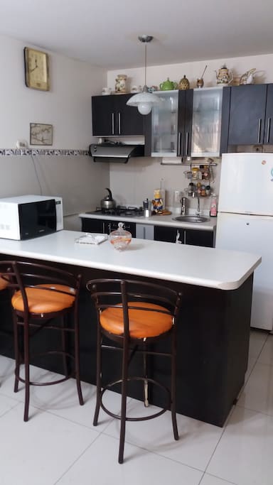Fully equipped kitchen