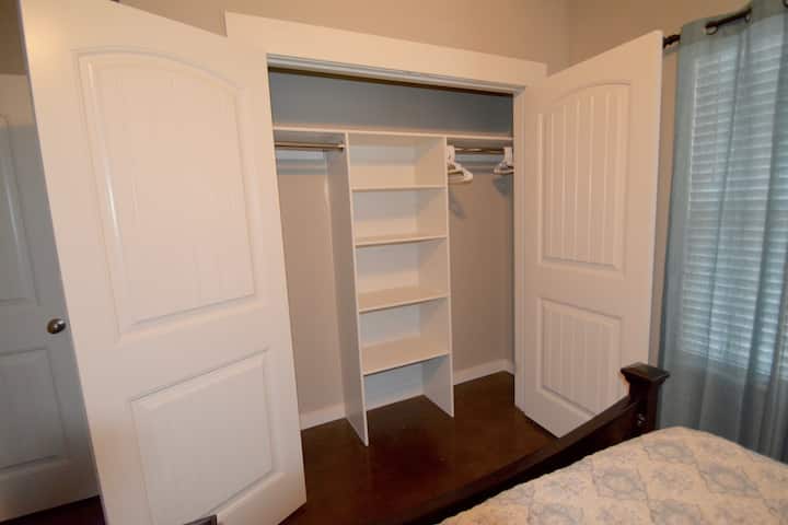 closet in #2 bedroom