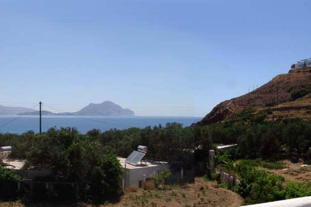 The view from my balconite. Fifty meters away from sea cross.