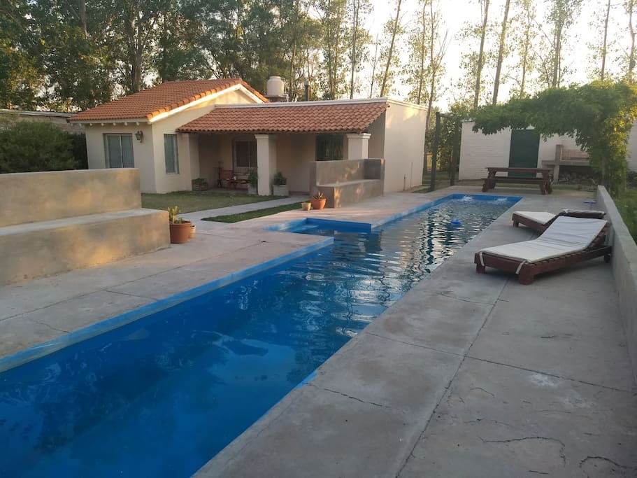 Enjoy the pool and cabana