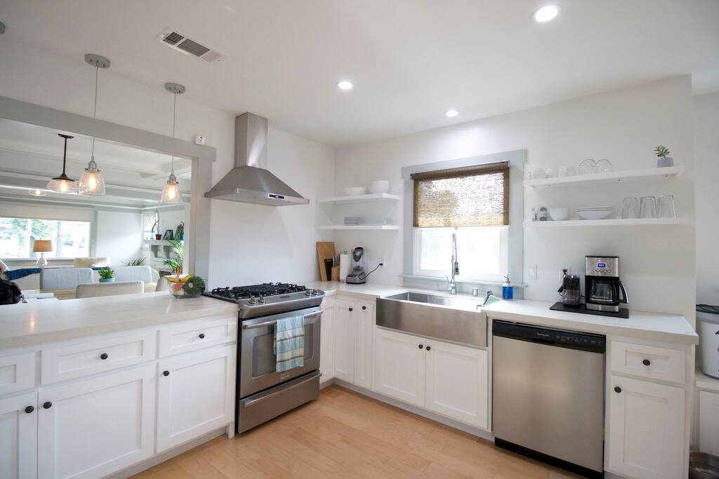 Brand new stainless steel appliances