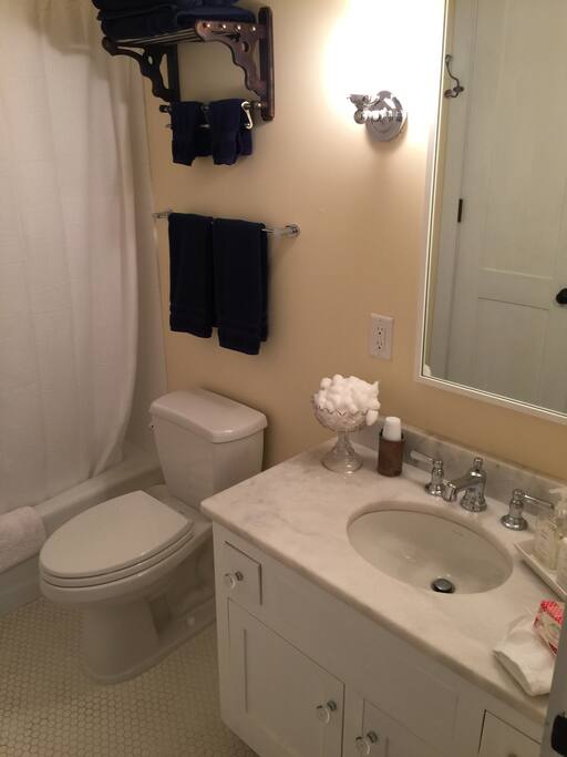 Private tub and shower